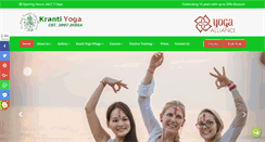 Desktop Screenshot of krantiyoga.com